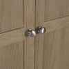 Memphis Limed Oak 2 Door 1 Drawer Wardrobe - Light Brown - MEM007