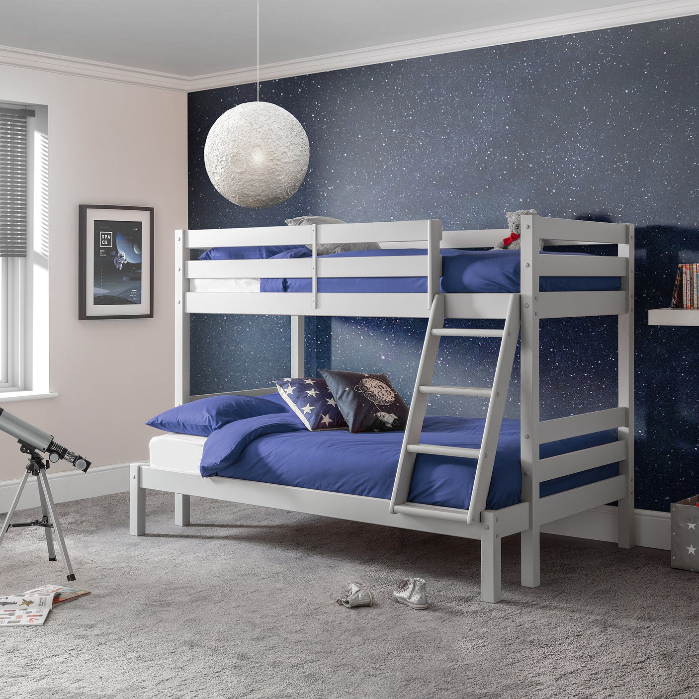Merlin Triple Sleeper Bunk - White - MER001