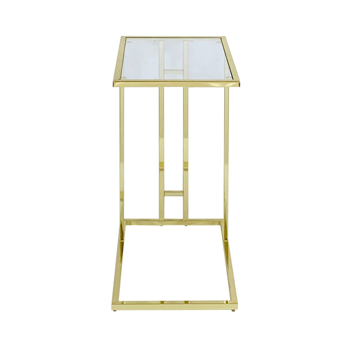 Harry Gold Sofa Table Clear Glass - Dsp Kd