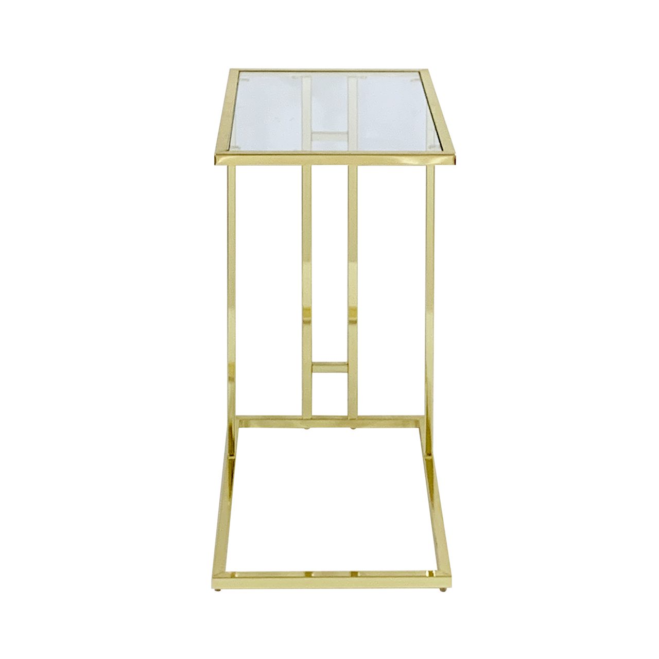 Harry Gold Sofa Table Clear Glass - Dsp Kd