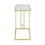 Harry Gold Sofa Table Clear Glass - Dsp Kd