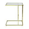 Harry Gold Sofa Table Clear Glass - Dsp Kd