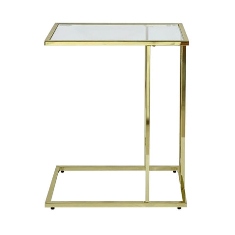 Harry Gold Sofa Table Clear Glass - Dsp Kd