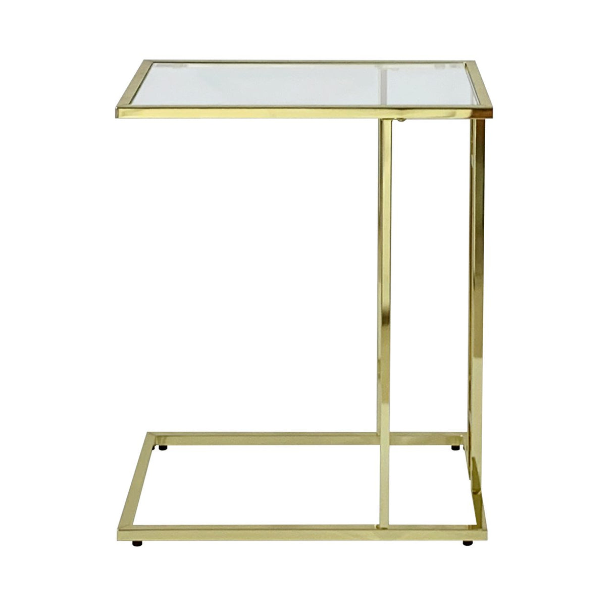 Harry Gold Sofa Table Clear Glass - Dsp Kd