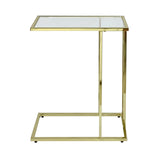 Harry Gold Sofa Table Clear Glass - Dsp Kd