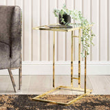 Harry Gold Sofa Table Clear Glass - Dsp Kd