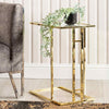 Harry Gold Sofa Table Clear Glass - Dsp Kd