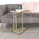 Harry Gold Sofa Table Clear Glass - Dsp Kd