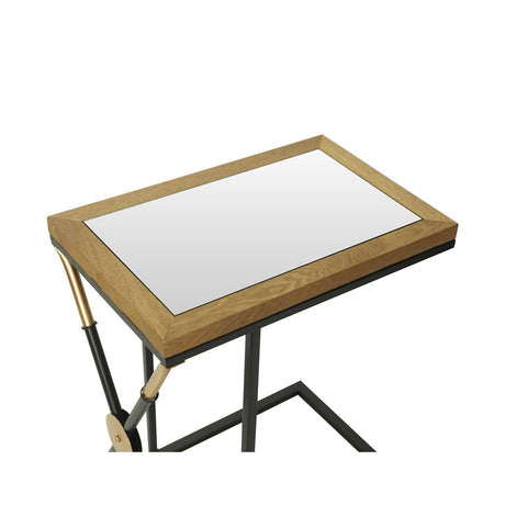 Rizzo Gold End Table Glass Top - Dsp Kd