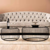Cohen Gold Sofa Table Glass Top - Dsp Kd