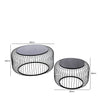 Cohen Gold Sofa Table Glass Top - Dsp Kd