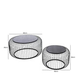 Cohen Gold Sofa Table Glass Top - Dsp Kd