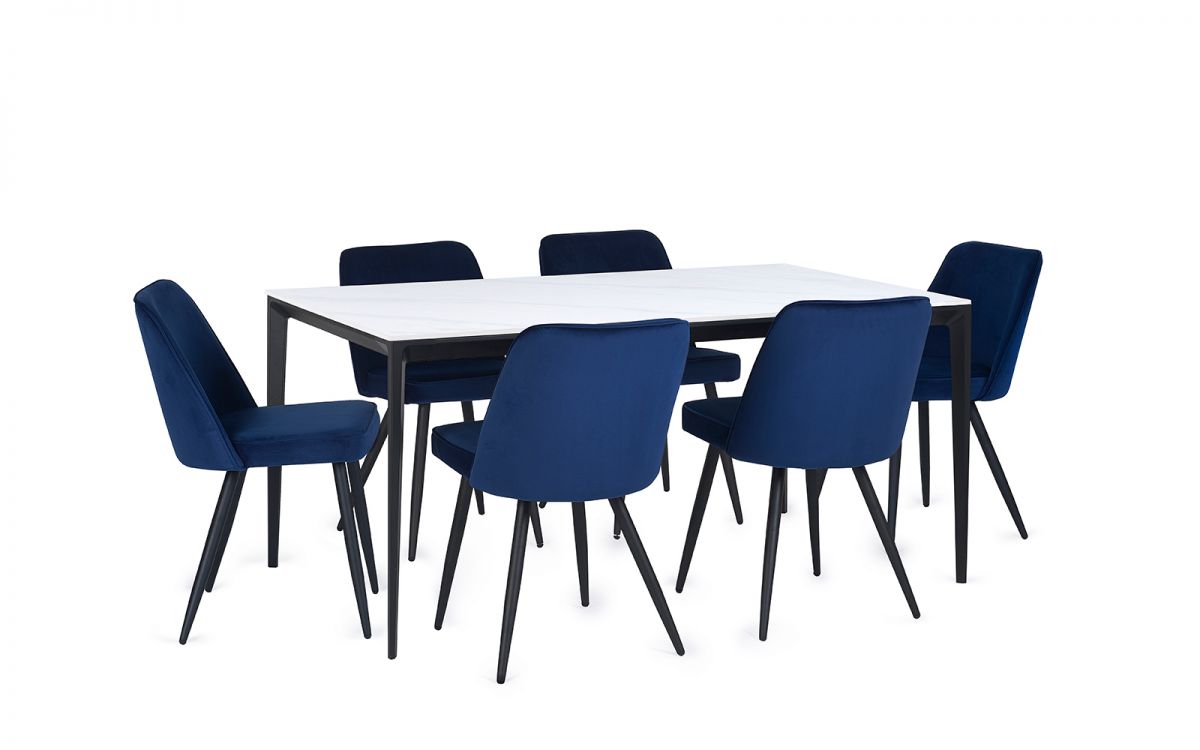 Miami Rectangular Stone Top Dining Table