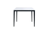 Miami Square Stone Top Dining Table - White Marble