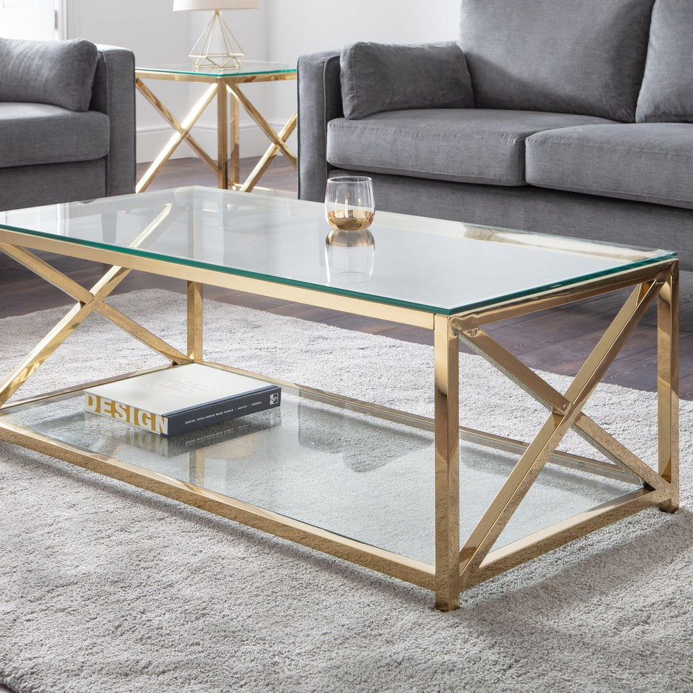 Miami Coffee Table - Silver - MIA102