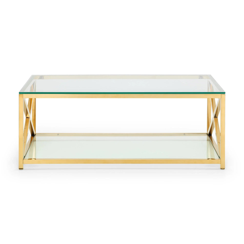 Miami Coffee Table - Silver - MIA102
