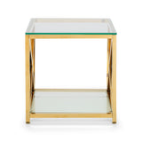 Miami Lamp Table - Gold - MIA202