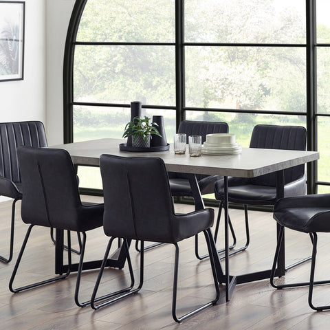 Miller Dining Table - Grey - MIL051
