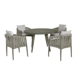 Milan 4 Seat Round Dining Set