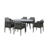 Milan 6 Seat Oval Dining Set