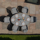 Milan 6 Seat Oval Dining Set