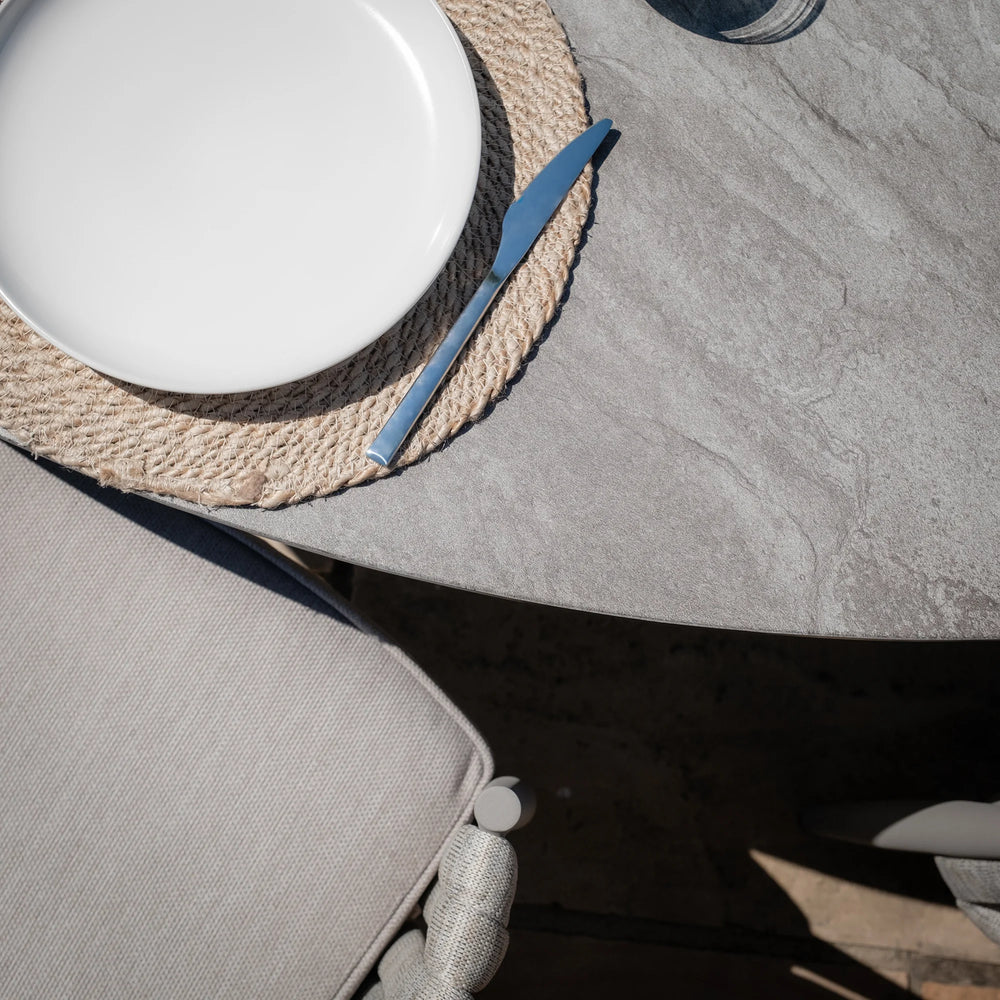 Milan 6 Seat Oval Dining Set