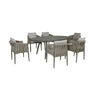 Milan 6 Seat Oval Dining Set