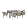 Milan 8 seat rectangular dining set