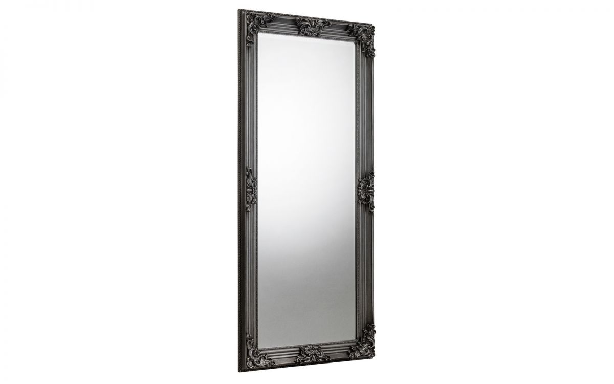 Rococo Pewter Lean-To Dress Mirror