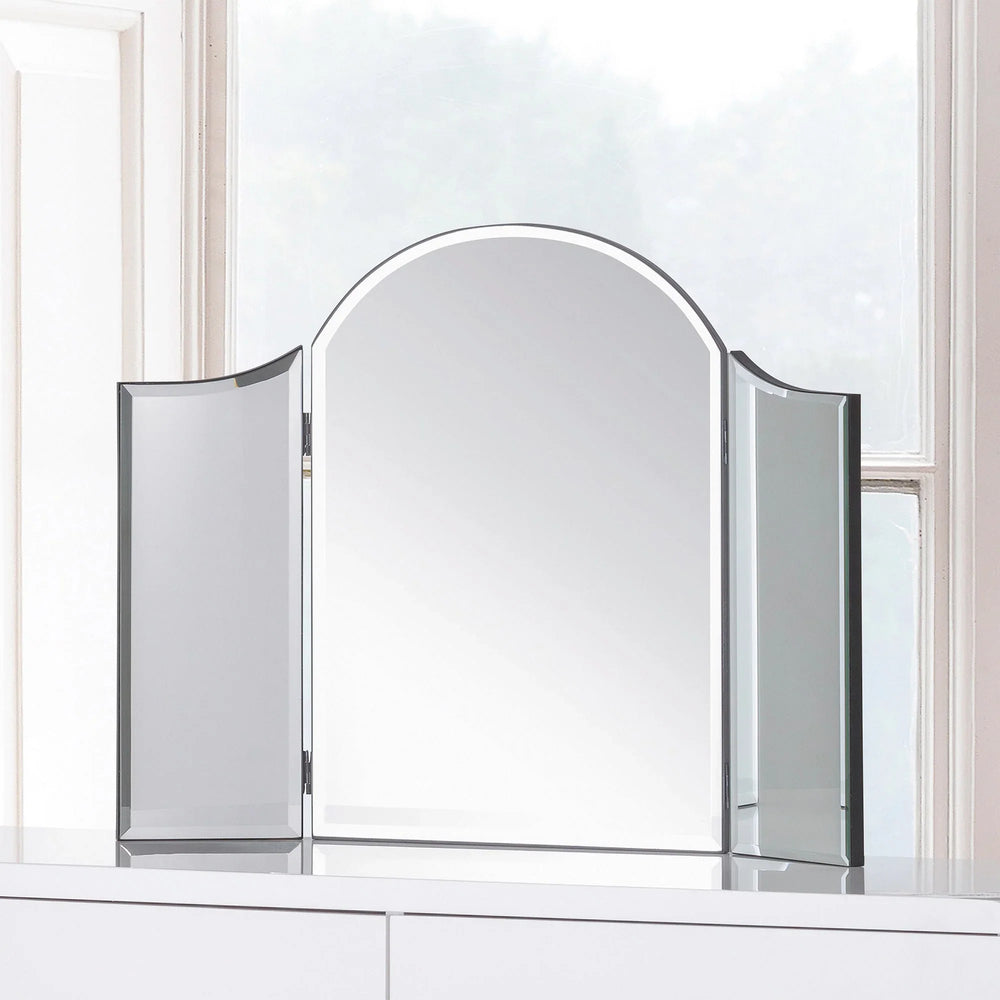 Canto Curved Dressing Table Mirror - Glass - MIR010
