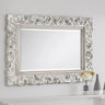 Baroque Distressed Wall Mirror - White - MIR011
