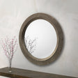 Cadence Large Round Wall Mirror - Grey - MIR025