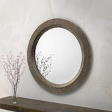 Cadence Large Round Wall Mirror - Grey - MIR025