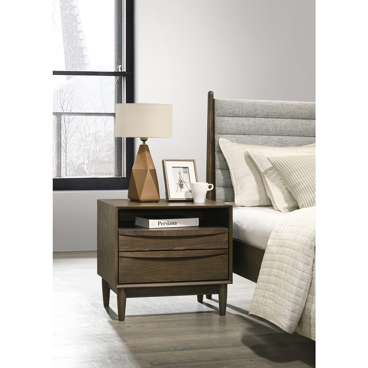 Oscar 2 Drawer End Table