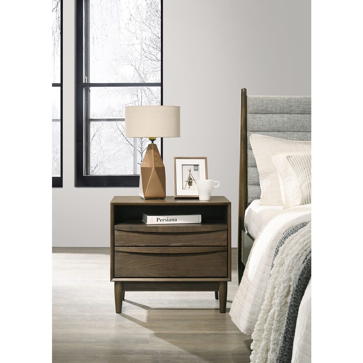 Oscar 2 Drawer End Table