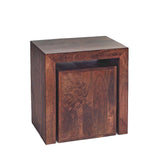 Toko Dark Mango Nest of 2 Tables made from solid mango wood