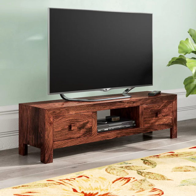 Toko Dark Mango Plasma Media Unit made from solid mango wood