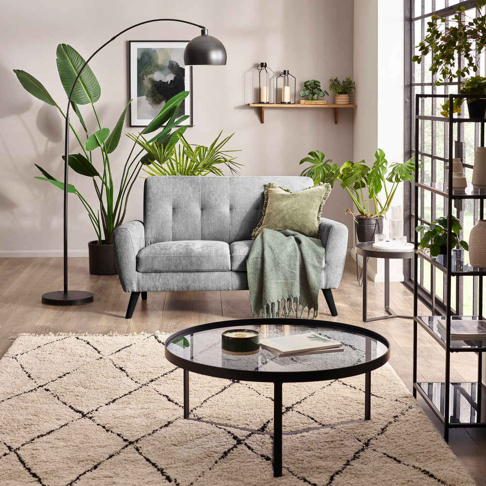 Monza 2 Seater Sofa - Light Grey - MON401