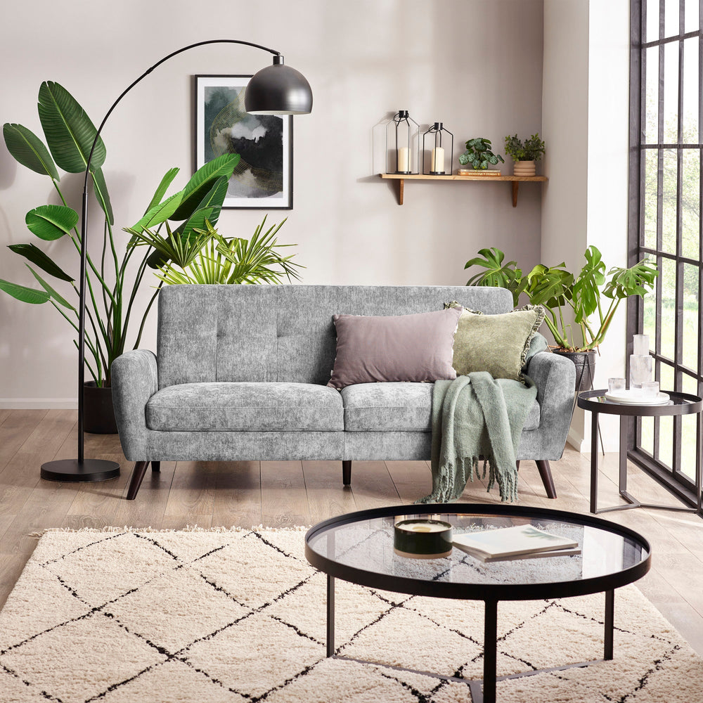 Monza 3 Seater Sofa - Light Grey - MON402