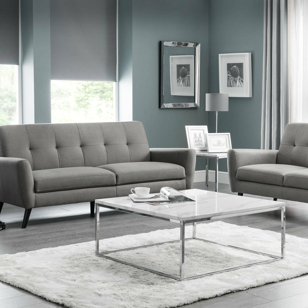 Monza 2 Seater Sofa - Light Grey - MON401