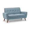 Monza 2 Seater Sofa - Light Grey - MON401