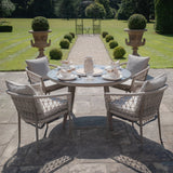 Monaco 4 Seat Round Dining Set