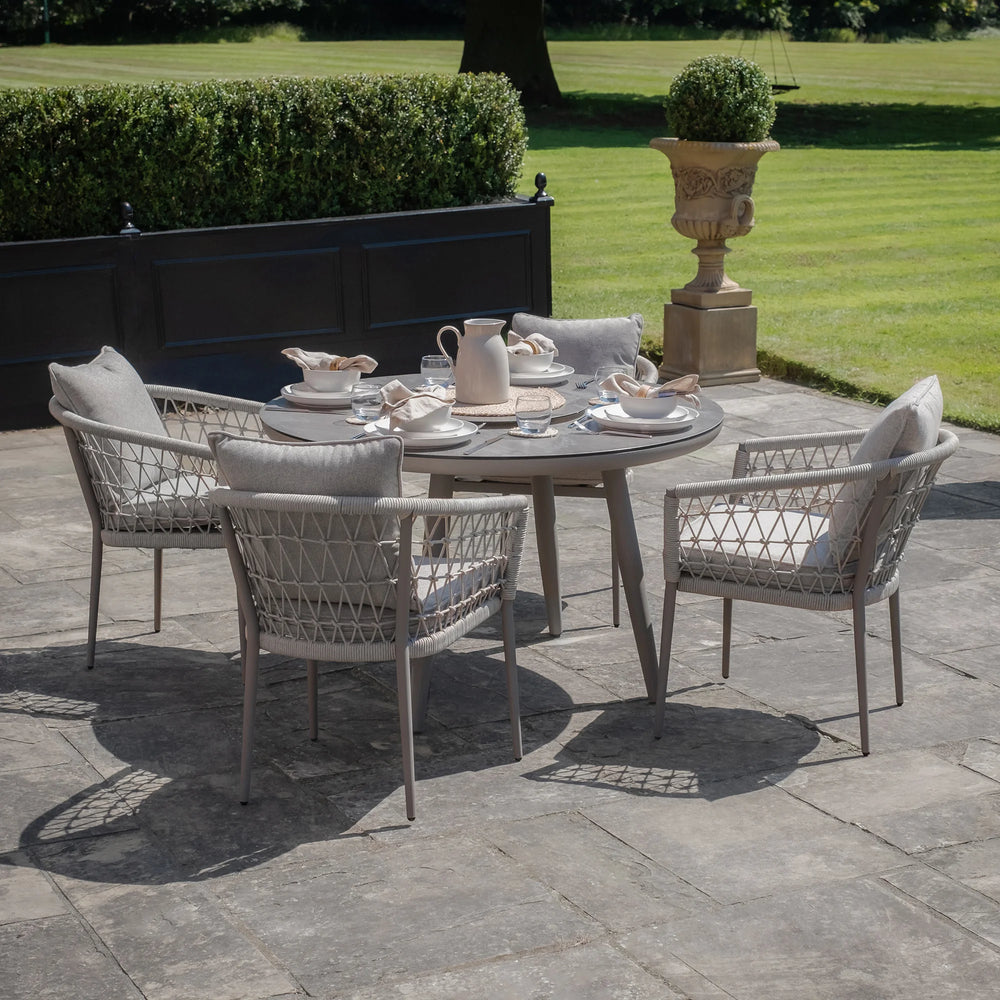 Monaco 4 Seat Round Dining Set