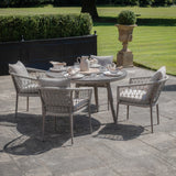 Monaco 4 Seat Round Dining Set