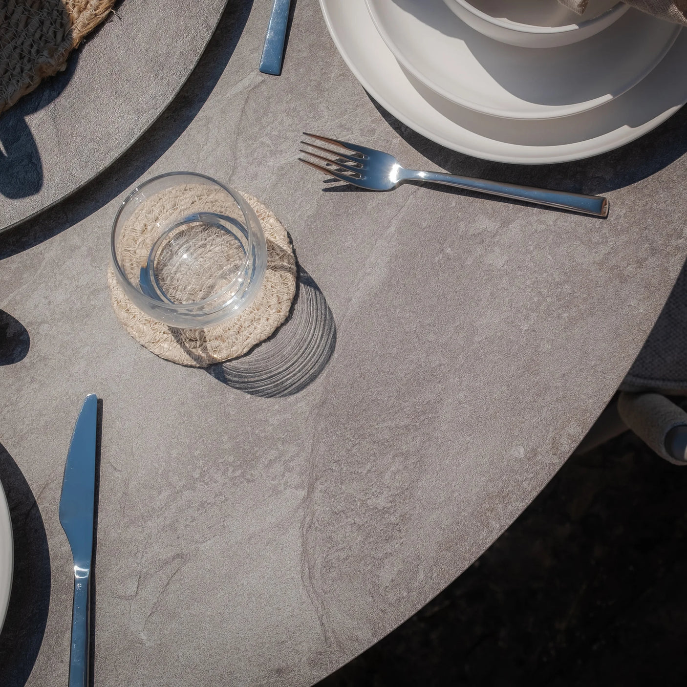 Monaco 4 Seat Round Dining Set