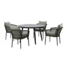 Monaco 4 Seat Round Dining Set