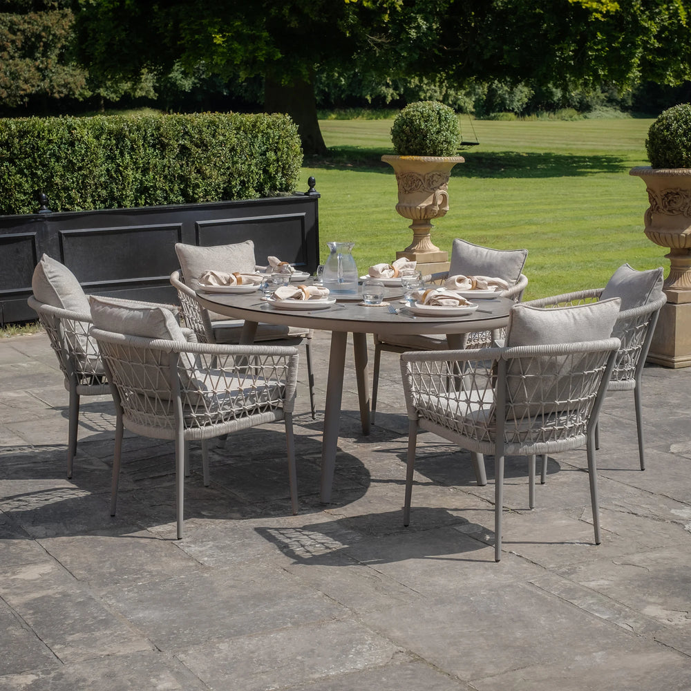Monaco 6 Seat Oval Dining Set