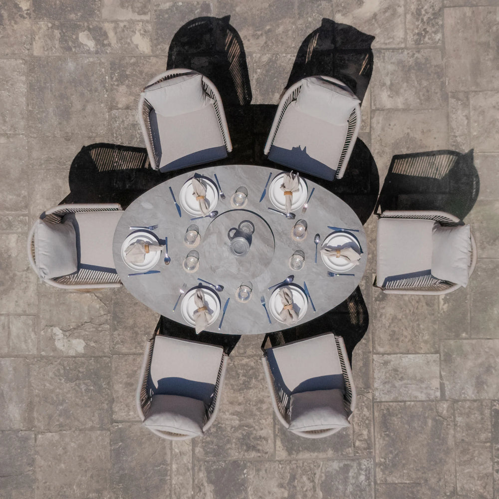 Monaco 6 Seat Oval Dining Set