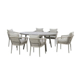 Monaco 6 Seat Oval Dining Set