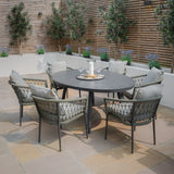 Monaco 6 Seat Oval Dining Set